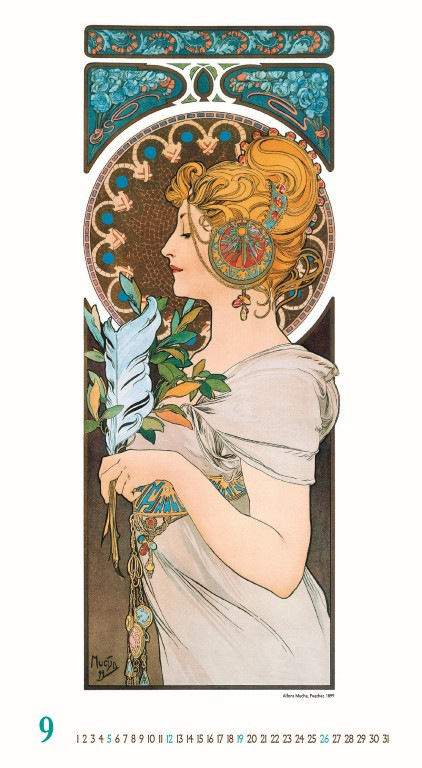 Nástenný kalendár Alfons Mucha 2027 10