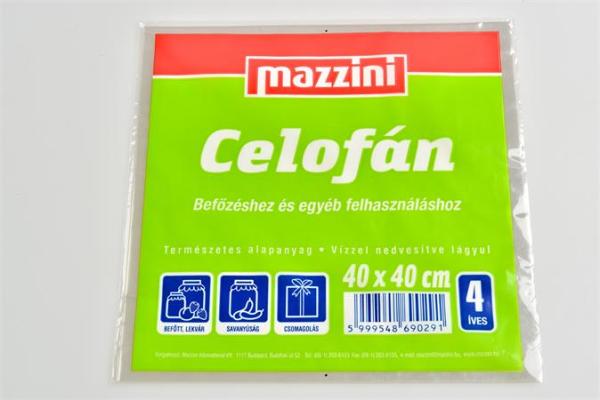 Celofán, 4 hárky, 40x40 cm, MAZZINI 1