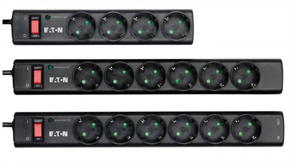 EATON Prepäťová ochrana so zásuvkami "Protection Strip", 4 DIN