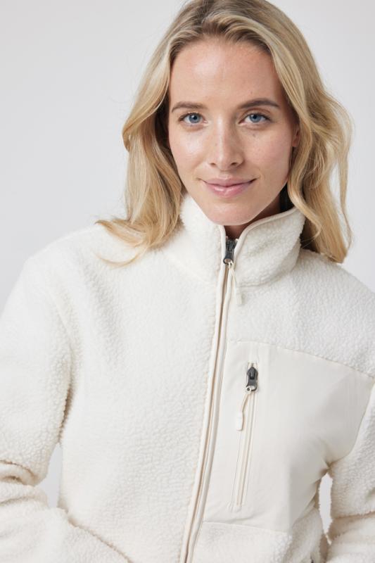 Pile fleece bunda IQONIQ Diran z recykl. polyesteru prírodné XS 13