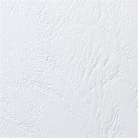 Zadná strana, A4, 250g, kožený vzor, GBC "LeatherGrain", biela