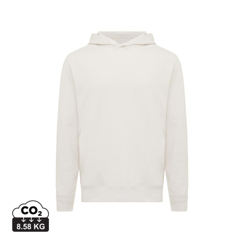 Mikina s bočnými vreckami IQONIQ Yengo z rec. bavlny ivory white L