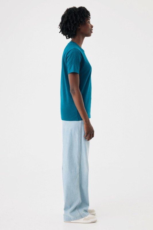 Ľahké tričko IQONIQ Sierra z recykl. bavlny dark teal XXL 11