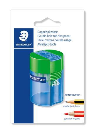 Strúhadlo, dvojdierové, STAEDTLER, mix farieb 3