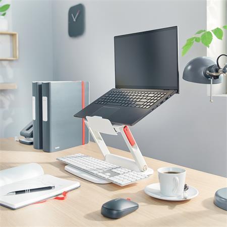 Stojan na notebook, nastaviteľný, LEITZ "Ergo Cosy", biela 5