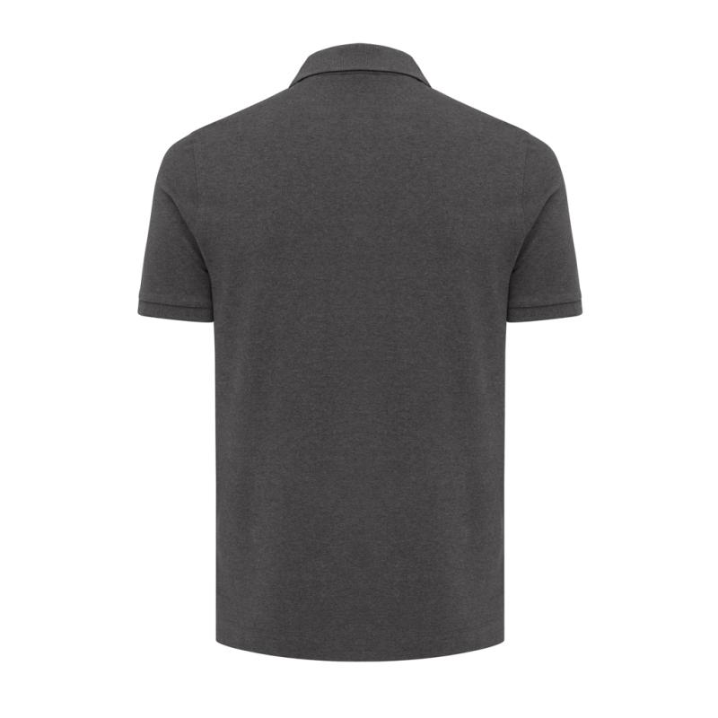 Polo tričko IQONIQ Yosemite z recykl. bavlny heather anthracite XL 2