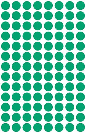 Etikety, okrúhle, priemer: 8 mm, AVERY ZWECKFORM, zelené, 416 etikiet/bal 3