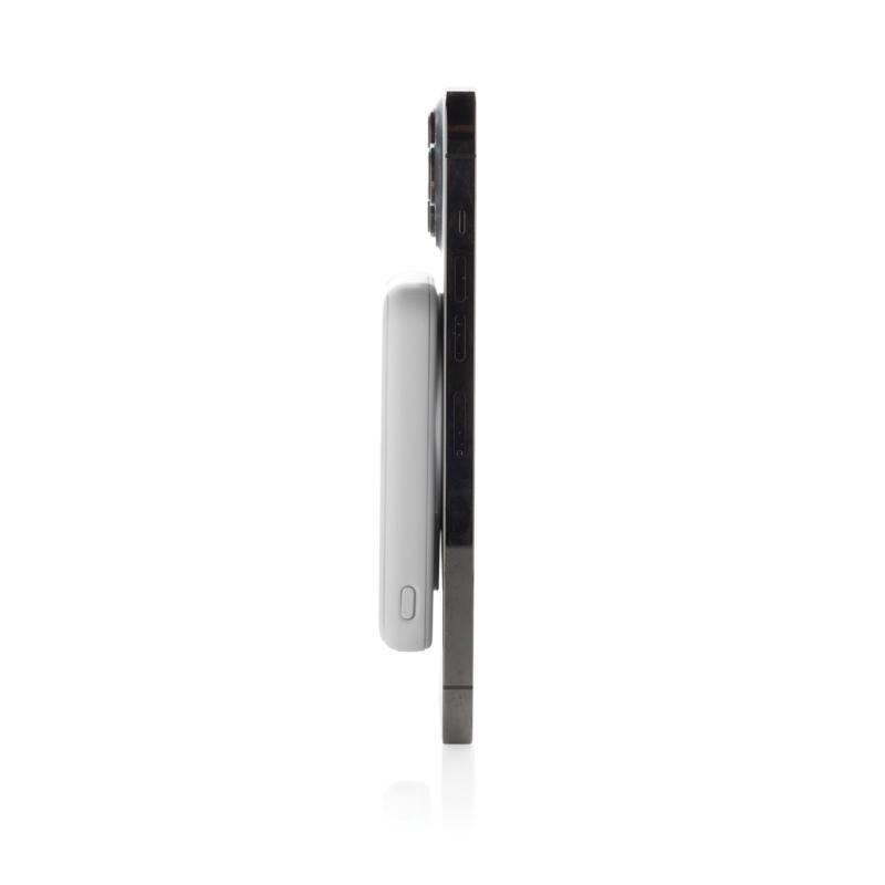 Magnetická powerbanka Stellar 5000mAh 5W z RCS plastu biela 5