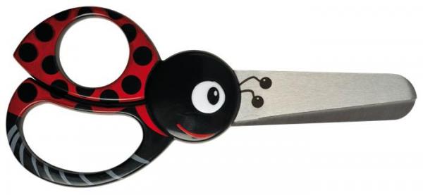 Nožnice, detské, 13 cm, FISKARS, lienka
