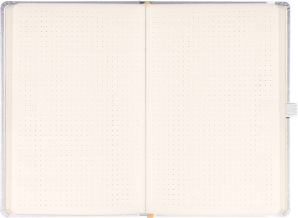 NOTIQUE Notes Balacron, strieborný, bodkovaný, 15 x 21 cm 1