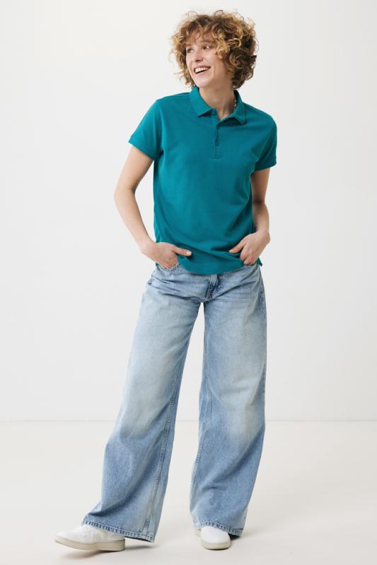 Dámske polo tričko IQONIQ Yosemite z recykl. bavlny verdigris XL 4