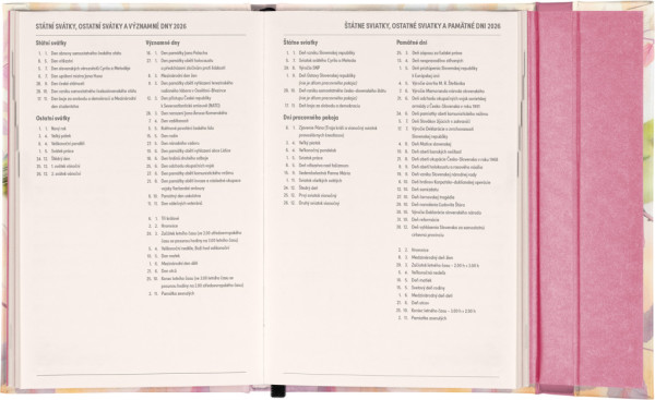 NOTIQUE Týždenný magnetický diár Vtáčiky 2026, 11 x 16 cm 5