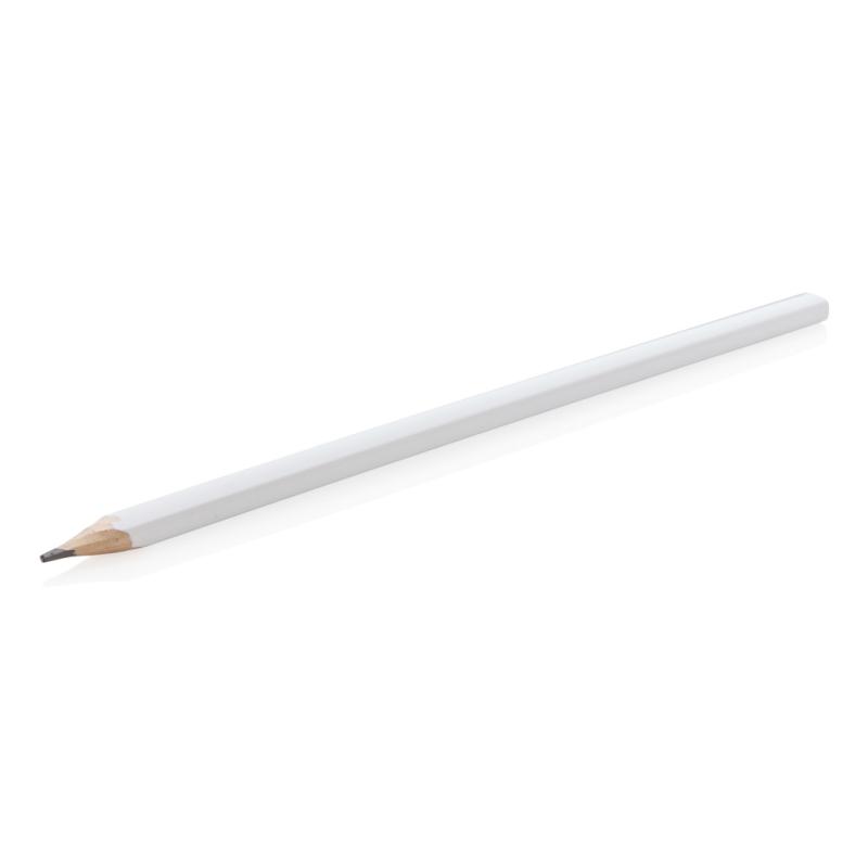 25 cm drevená tesárska ceruzka biela 2