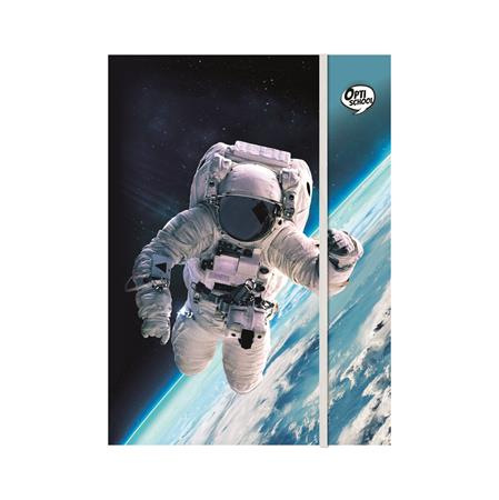 Doska s gumičkou, kartón, A4, OPTISCHOOL "Astronaut" 1