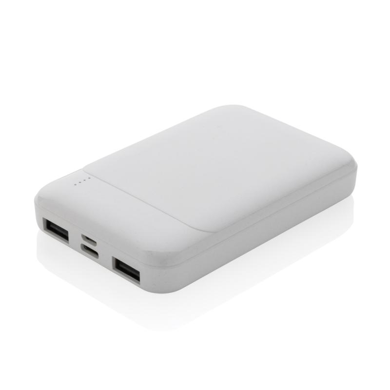 Powerbanka 5000 mAh z RCS recykl. plastu biela 1
