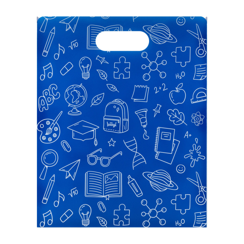 BAAGL Plastové dosky na školské zošity School modrá 2