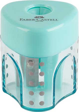 Strúhadlo, displej, jednodierové, so zásobníkom, FABER-CASTELL "GRIP Auto Mini", mix paste 2