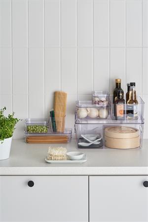 Úložný box, plastový, 1,3 l, SMARTSTORE "Compact Clear Slim", priehľadný 5