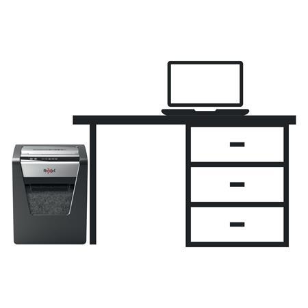 Skartovací stroj, mikrokonfety, 10 listov, REXEL, "Momentum M510" 8