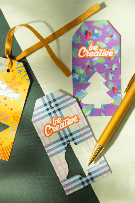 PrinTag Plus vlastná visačka na darček, vianočný stromček 6