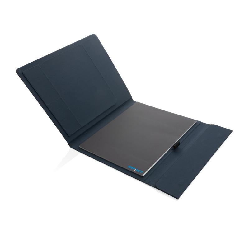 Portfólio A4 s magnetickým zapínaním Impact z RPET AWARE™ námornícka modrá 5