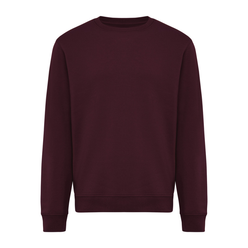 IQONIQ Toria Unisex mikina s okrúhl. výstrihom z rec. bavlny merlot XXL 1