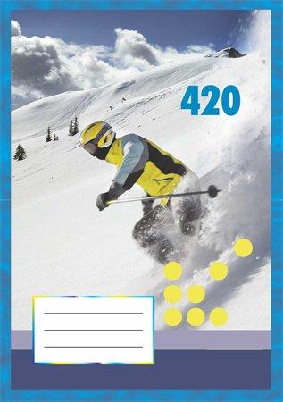 . Zošit, školský, A4, čistý, 20 listový, "420" 1