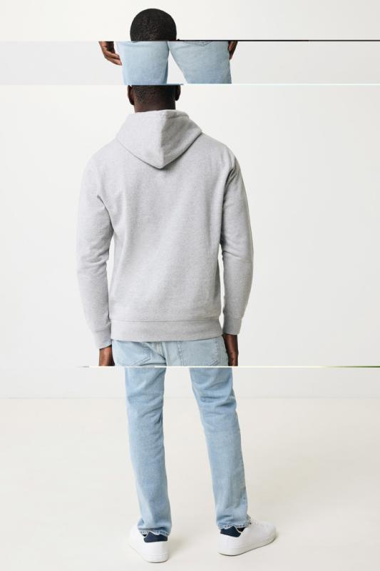 Ľahká mikina s kapucňou IQONIQ Rila z recykl. bavlny light heather grey XXXL 14