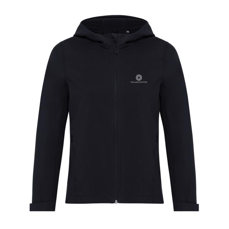 Dámska soft shell bunda IQONIQ Makalu z recykl. polyesteru čierna M 3