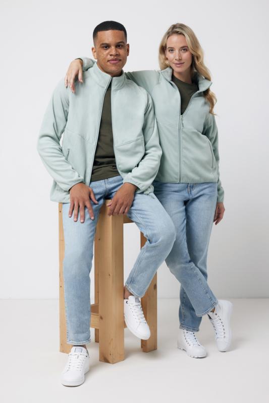 Micro fleece bunda na zips IQONIQ Talung z rec. polyesteru Iceberg green XXS 6