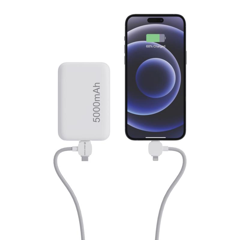 Magnetický kábel Urban Vitamin Stockton 65W z rec. TPE/PET biela 4