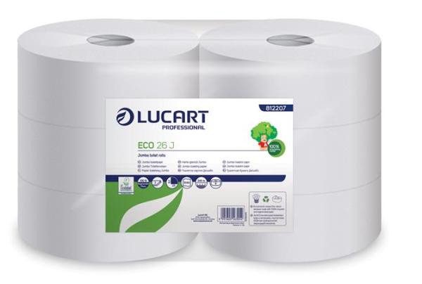 Toaletný papier, 2-vrstvový, veľký kotúč, 240 m, priemer 26 cm, LUCART, "Eco 26 J", biela 1