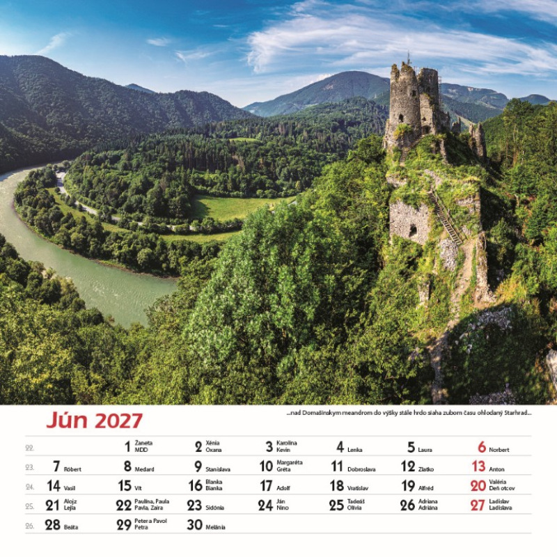 Nástenný kalendár Hrady a zámky Slovenska 2027 7