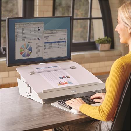 Podložka na písanie / držiak na dokumenty, FELLOWES "Hana™", biela 3