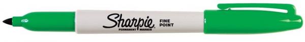 Permanentný popisovač, 1 mm, kužeľový, SHARPIE "Fine Point", zelený 1