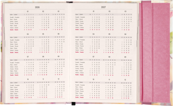 NOTIQUE Týždenný magnetický diár Vtáčiky 2026, 11 x 16 cm 2