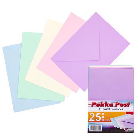 Obálka, C6, silikónová, PUKKA PAD "Pastel", mix farieb 2