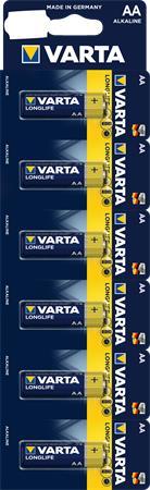 Batéria, AAA mikro, 6 ks, po jednom trhateľné, VARTA "Longlife Kartella"