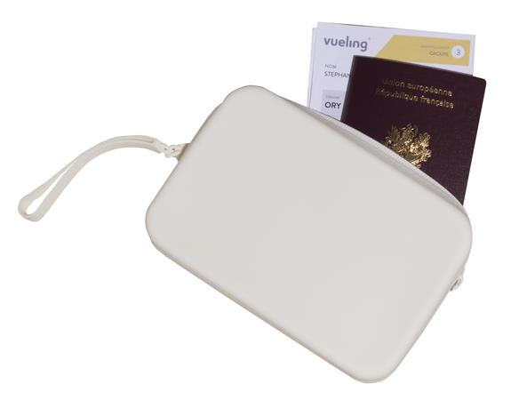 Peňaženka, silikónová, 18,5x12x3,5 cm, EXACOMPTA "Titane", mix farieb 6