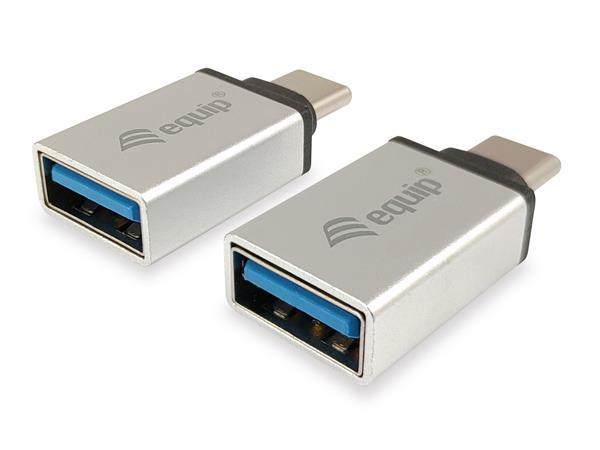 Adaptér, prevodník USB-C-USB-A, 2 ks, EQUIP 1