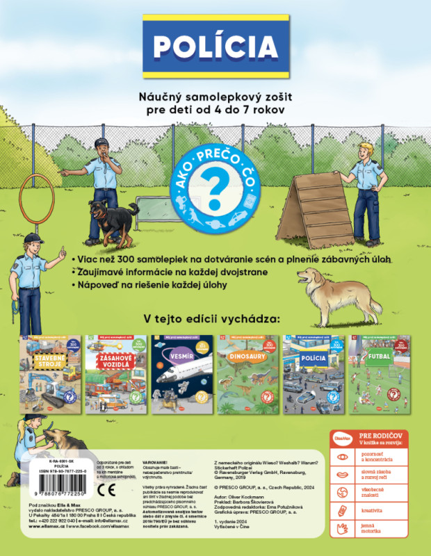 Môj prvý samolepkový zošit – POLÍCIA 5