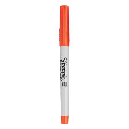 Permanentný popisovač, 0,5 mm, kužeľový hrot, SHARPIE "Ultra Fine Point", oranžová 1