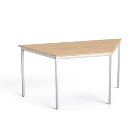 Stôl s kovovými nohami, lichobežníkový tvar, 75x150/75 cm, MAYAH "Freedom SV-41", dub 1