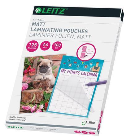 Laminovacia fólia, 125 mikron, A4, matná, LEITZ "iLam" 1