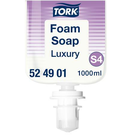 Penové mydlo, 1 l, S4 systém, TORK "Luxury", priehľadná 1