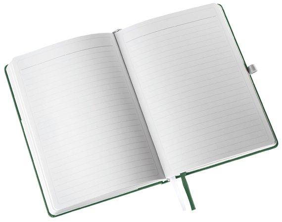 Zápisník, A5, linajkový, 80 strán, s tvrdou obálkou, LEITZ "Style", olivovo zelená 4
