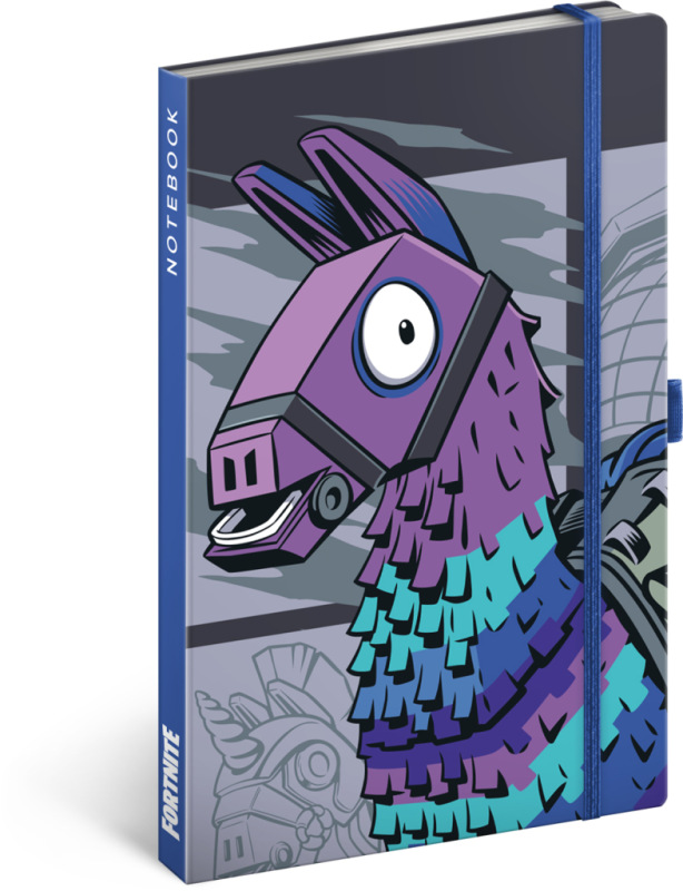 NOTIQUE Notes Fortnite – Llama, linajkovaný, 13 x 21 cm