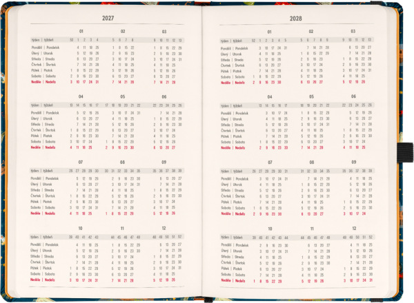 NOTIQUE Planbook diár/notes Harry Potter – Rokfortský expres 2027, 13 x 21 cm 2