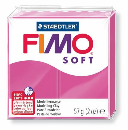Modelovacia hmota, 57 g, polymérová, FIMO "Soft", malina 1