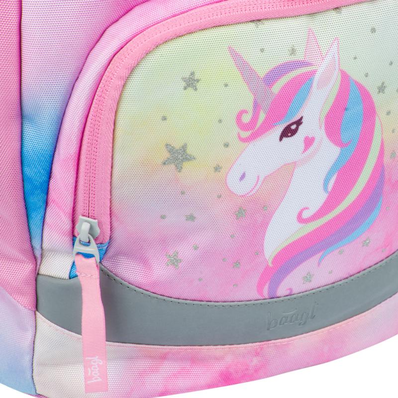 BAAGL Školský batoh Airy Rainbow Unicorn 9
